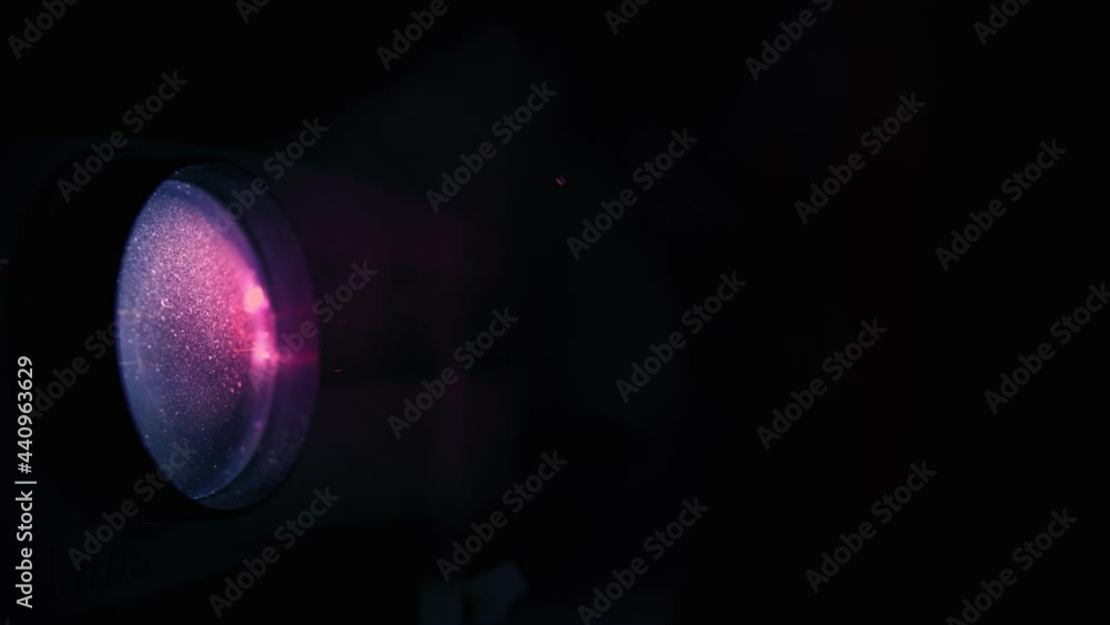 A digital home theater projector in the dark A digital home theater projector in the dark