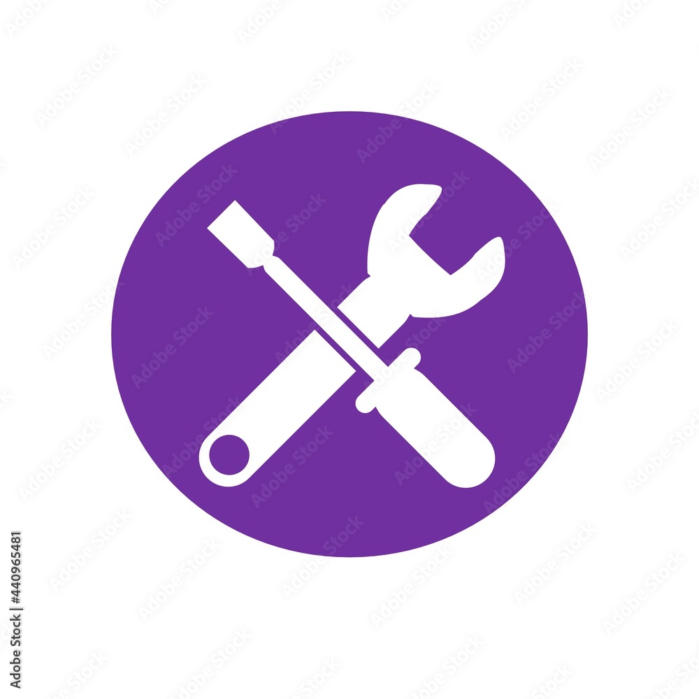 wrench and screwdriver icon wrench and screwdriver icon