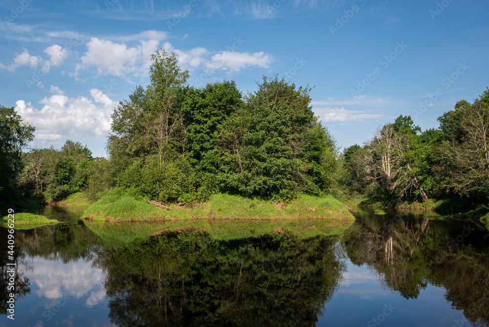 Beautiful view to Pededze river in Latvia. Beautiful view to Pededze river in Latvia.