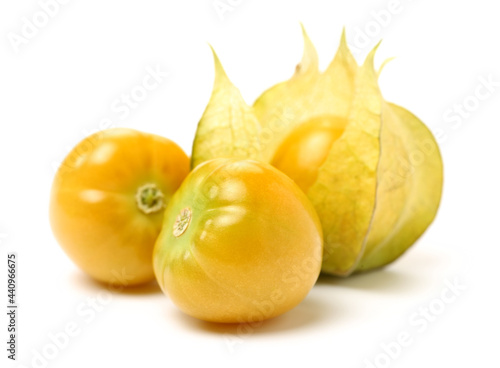 Physalis fruit isolated on white background 