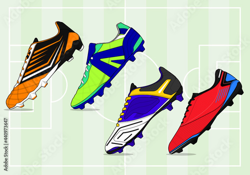 football jersey uniform shoes template set kit