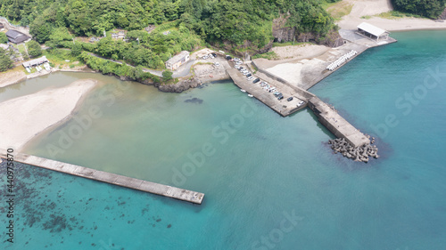 浦島漁港の海 京都 ドローン空撮