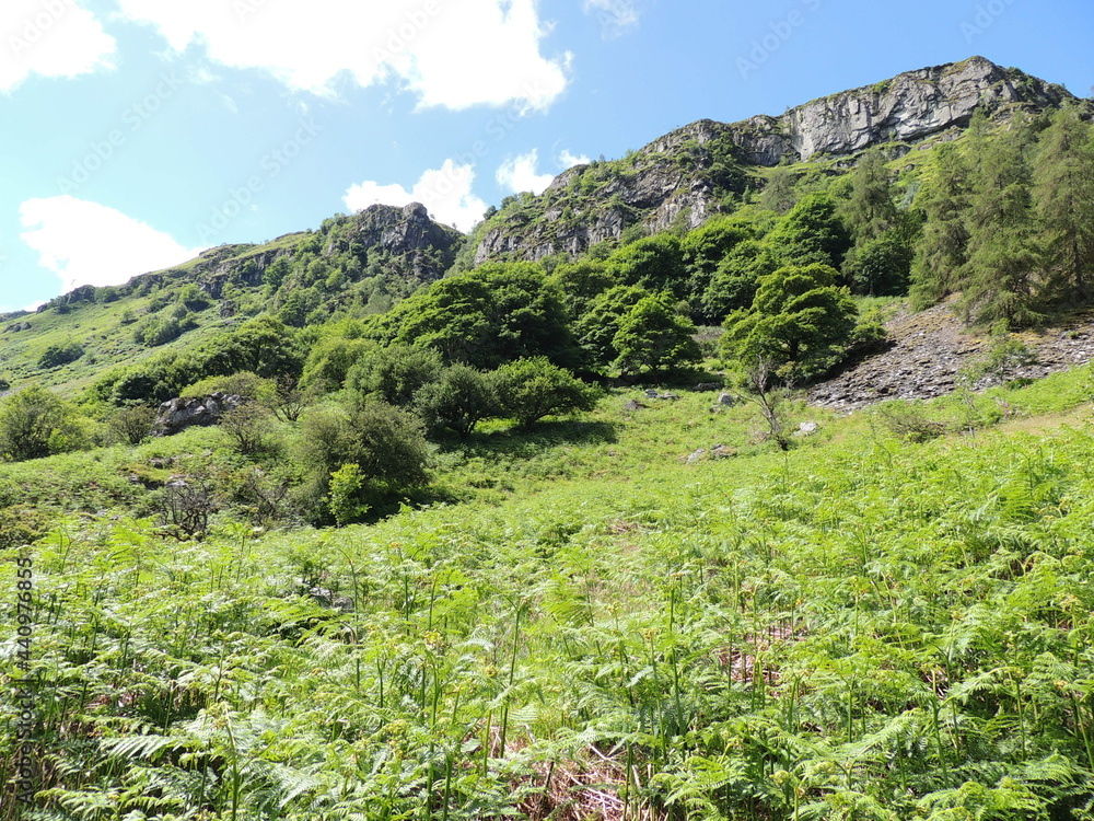 Fototapeta premium mountain landscape with sky and clouds