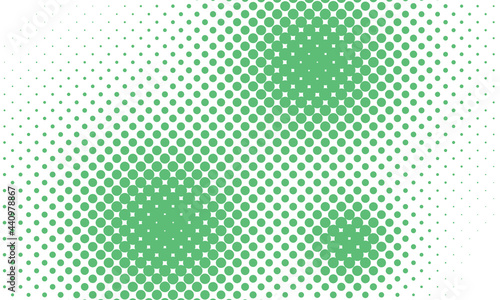 halftone background with emerald color