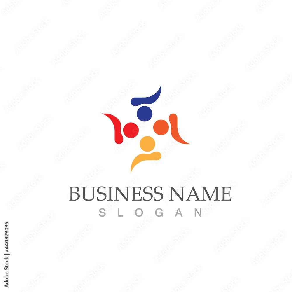 Community, network and social icon Community, network and social icon