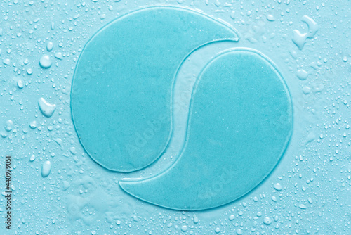 Photographie Hydrogel blue eye patches