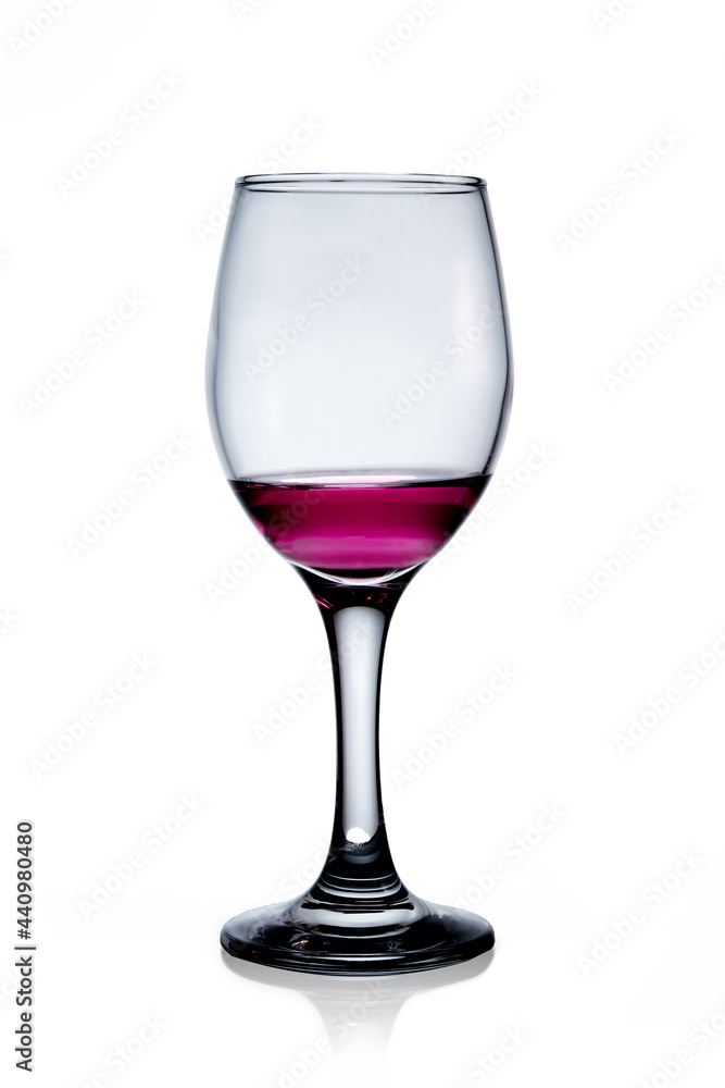 Red wine glass isolated on white background Red wine glass isolated on white background