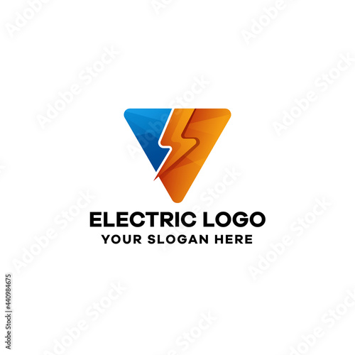 Electric Gradient Colorful Logo Template