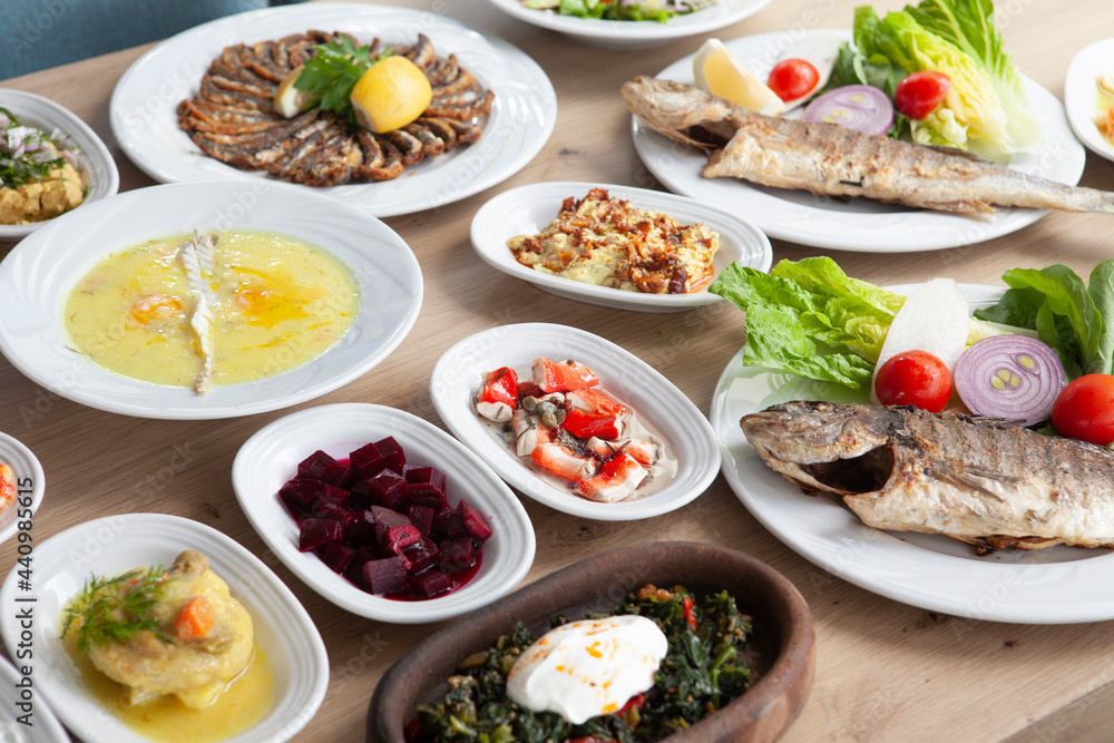 Delicious hot appetizers and main courses Delicious hot appetizers and main courses