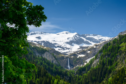 Geltenschuss Waterfall in Lauenen, Switzerland photo