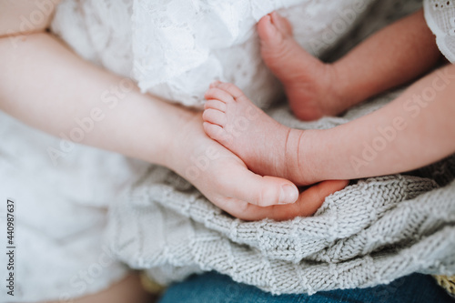 Neugeborenes Babyfüsschen Baby