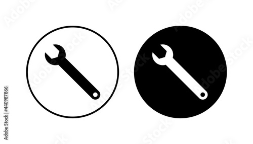 Wrench icon set. repair icon vector. tools icon vector
