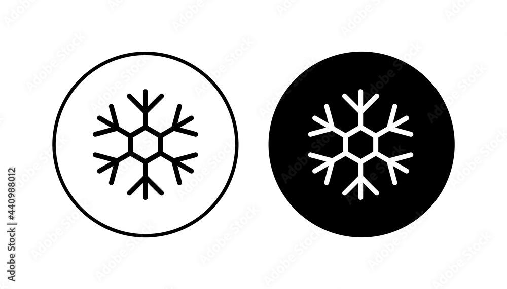 Snow icon set. snowflake icon vector Snow icon set. snowflake icon vector