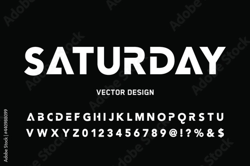 minimal font, typeface design, white and black style ,grunge vector background