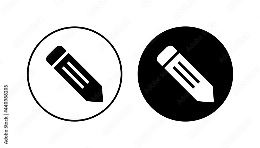 Pencil icon set. pen symbol. edit icon vector Pencil icon set. pen symbol. edit icon vector