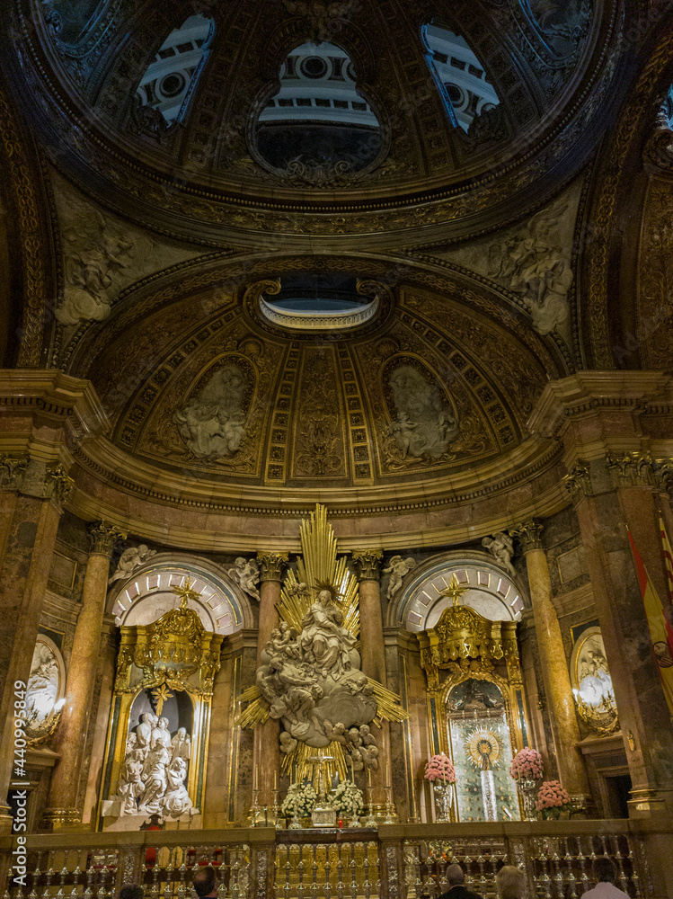 Zaragoza, Spain, church interior