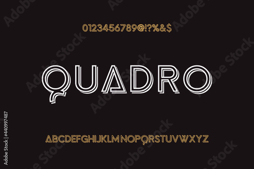 minimal font, typeface design, white and black style ,grunge vector background