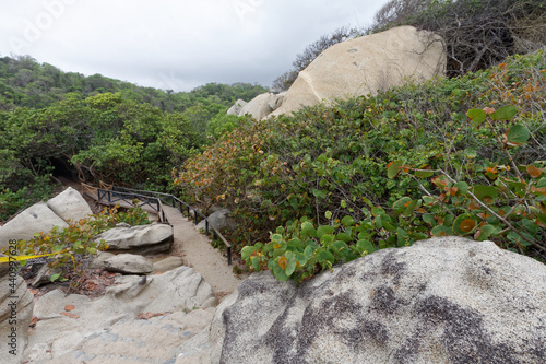 Park Narodowy Tayrona na karaibskikm wybrzeżu Kolumnii