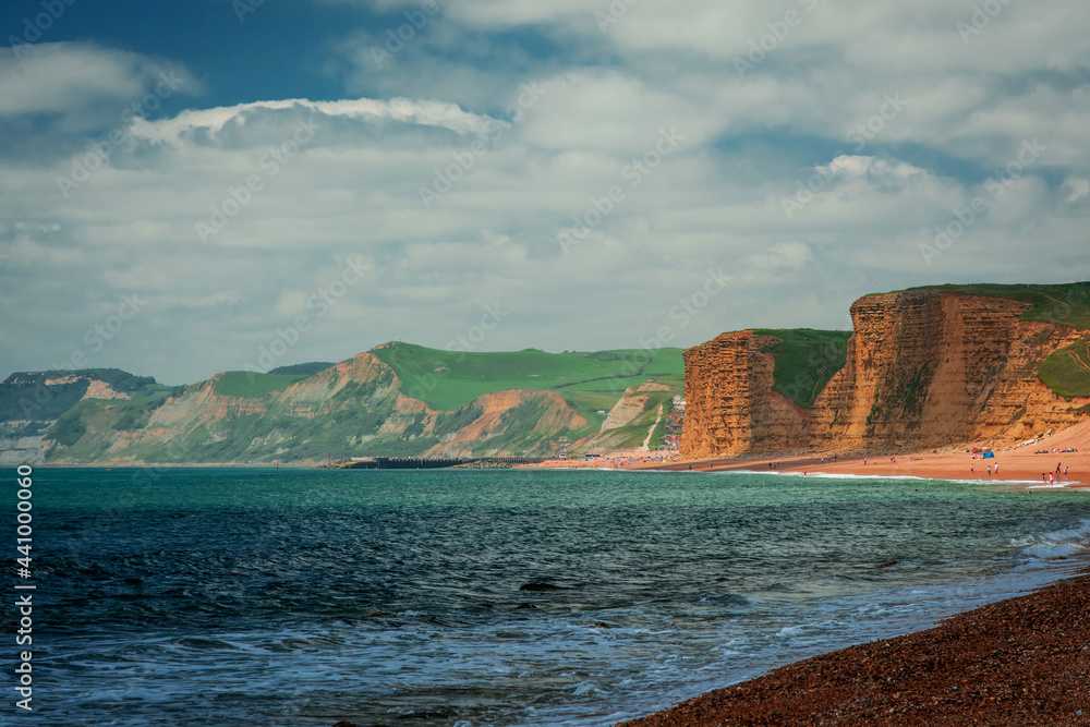 Φωτογραφία Hive beach, Bridport, Dorset, the view of the cliffs