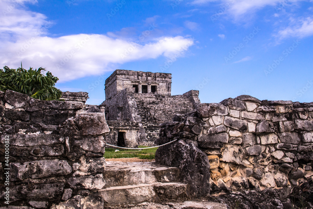 ruins of the ancient city, tulum, mexico 