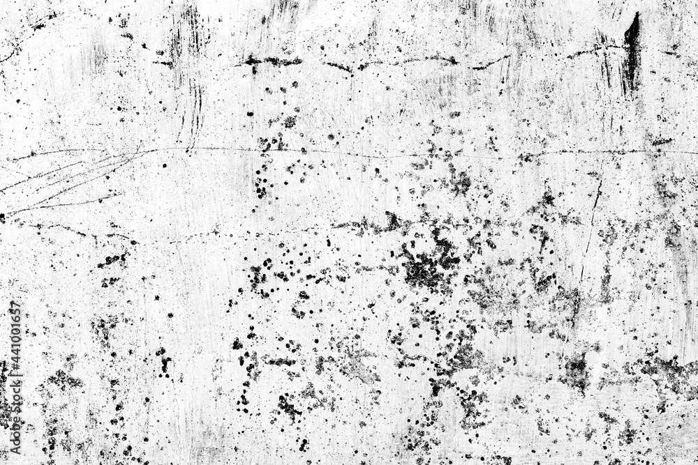 Fototapeta premium Texture of a concrete wall with cracks and scratches which can be used as a background