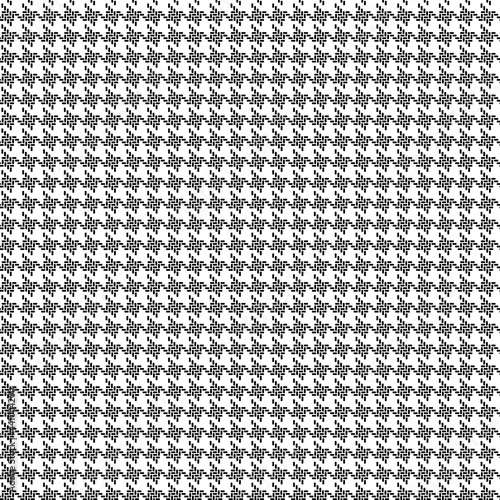 Konstfotografi black houndstooth fabric seamless vector pattern