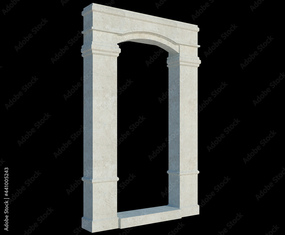 Fototapeta premium 3d Render Building Structure On Isolated