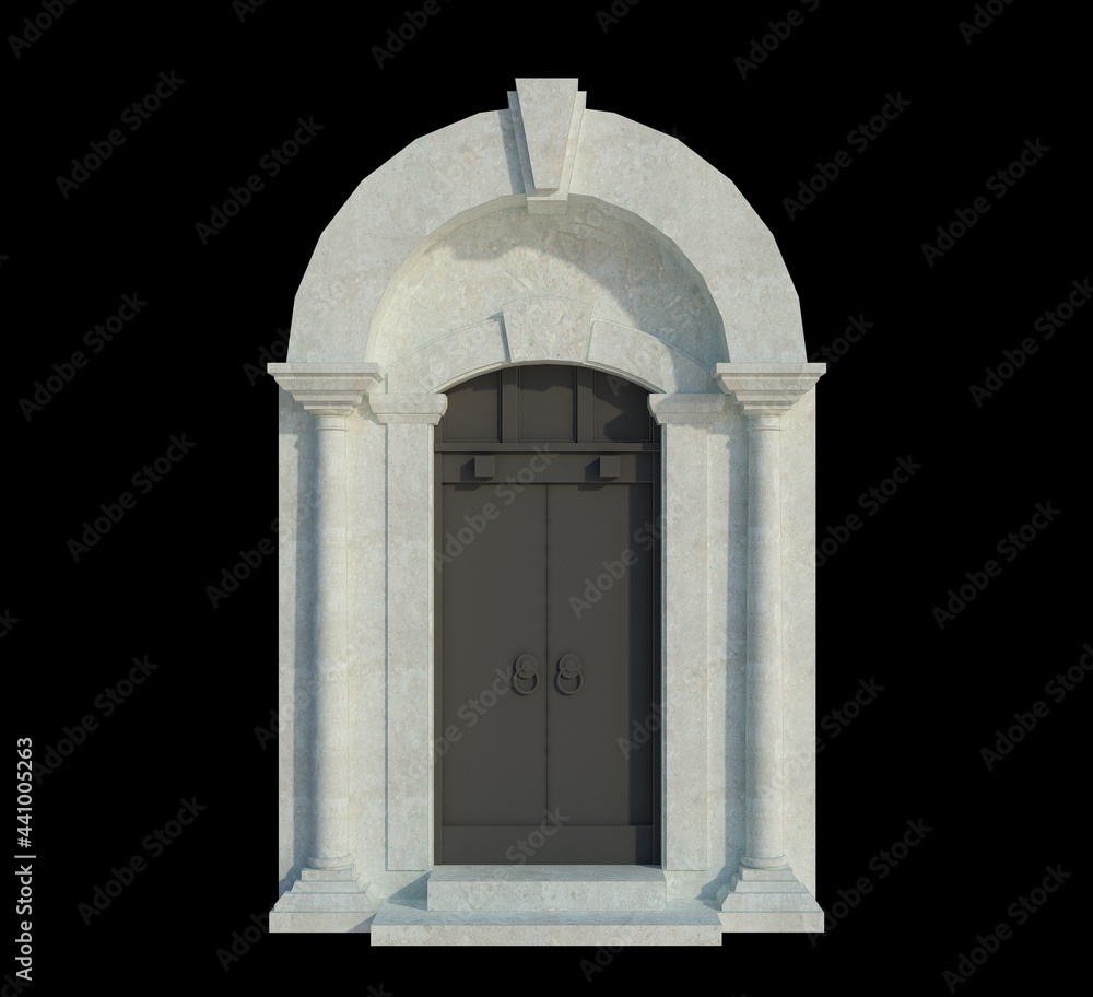 Fototapeta premium 3d Render Building Structure On Isolated