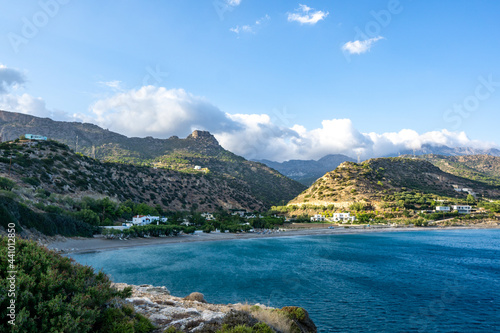 Ferma Bucht mit Bergen Kreta