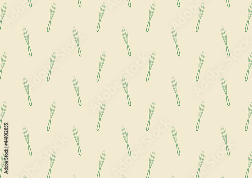 Spring onions pattern wallpaper. Spring onions symbol vector. 