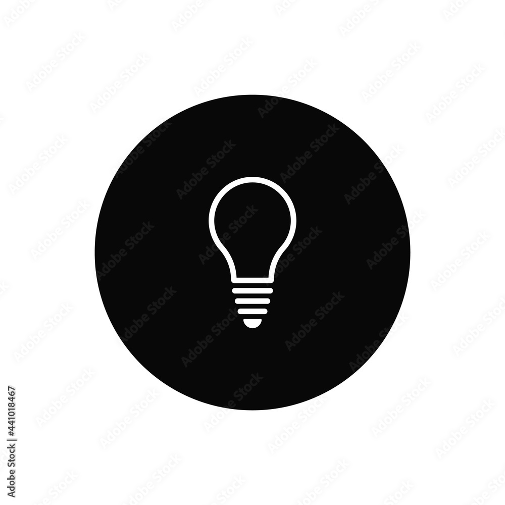 Lightbulb icon vector. Bulb sign Lightbulb icon vector. Bulb sign