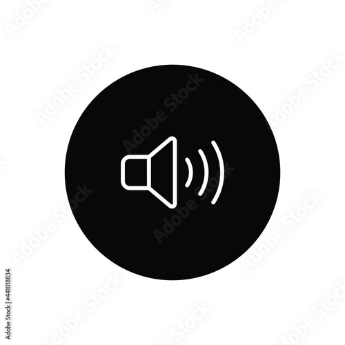 Speaker icon vector. Loudspeaker sign