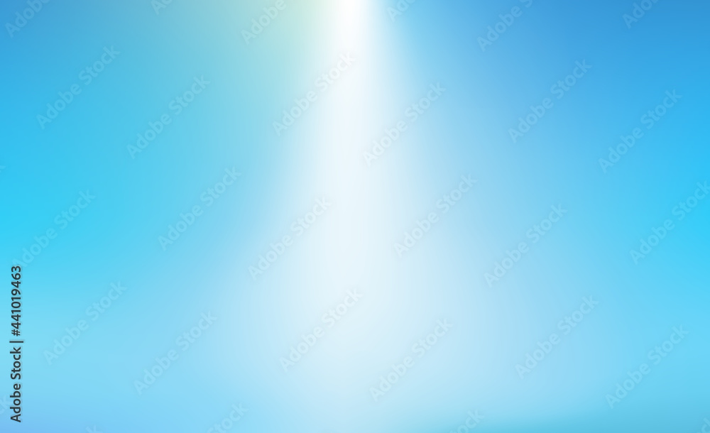 Blue sky gradient. Soft blur graphic. Abstract pastel background. Vector illustration.