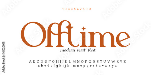 Modern sans serif elegance font. Classic minimal high contrast wedding font. Uppercase only. Vector illustration.