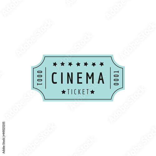 CINEMA TICKET BLUE