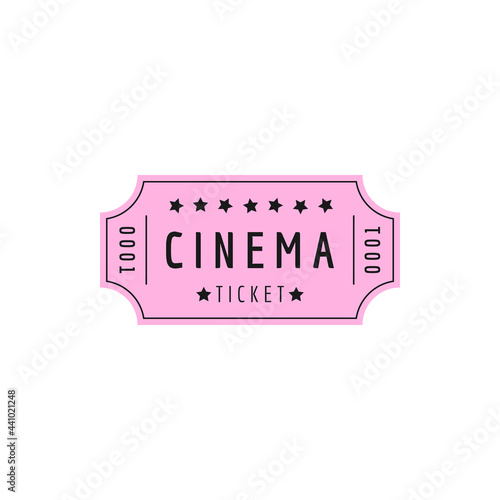 CINEMA TICKET PINK