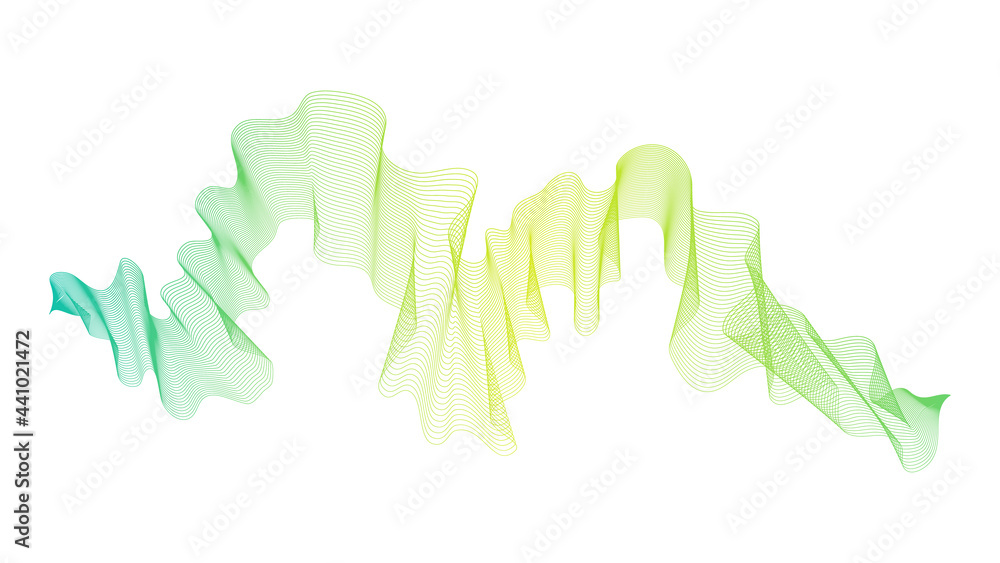 Obraz premium Abstract backdrop with wave gradient lines