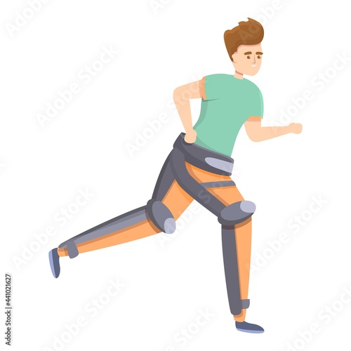 Therapeutic exoskeleton icon. Cartoon of Therapeutic exoskeleton vector icon for web design isolated on white background