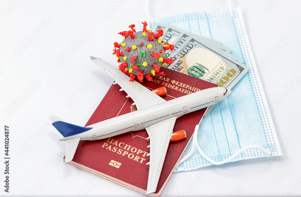 Fototapeta premium Restrictions on air travel due to the coronavirus epidemic