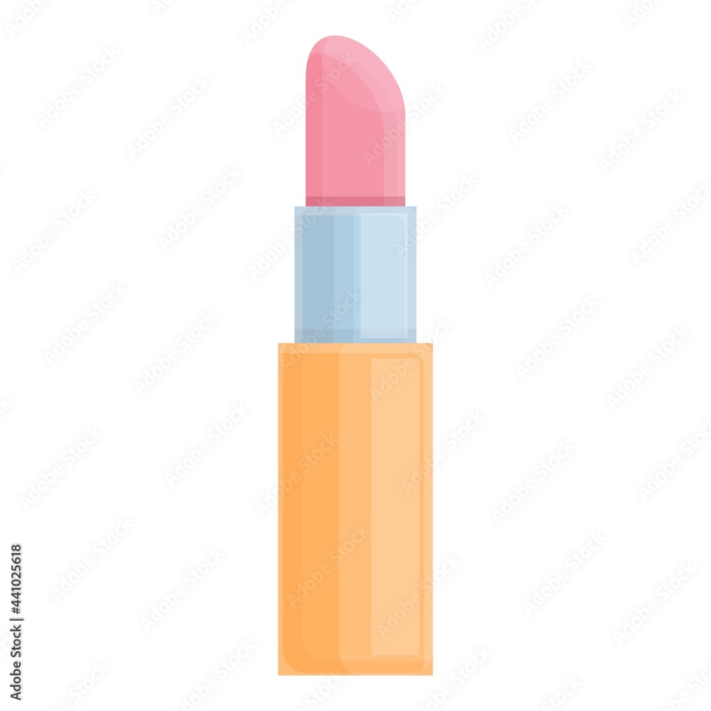 Korean pink lipstick icon. Cartoon of Korean pink lipstick vector icon for web design isolated on white background Korean pink lipstick icon. Cartoon of Korean pink lipstick vector icon for web design isolated on white background