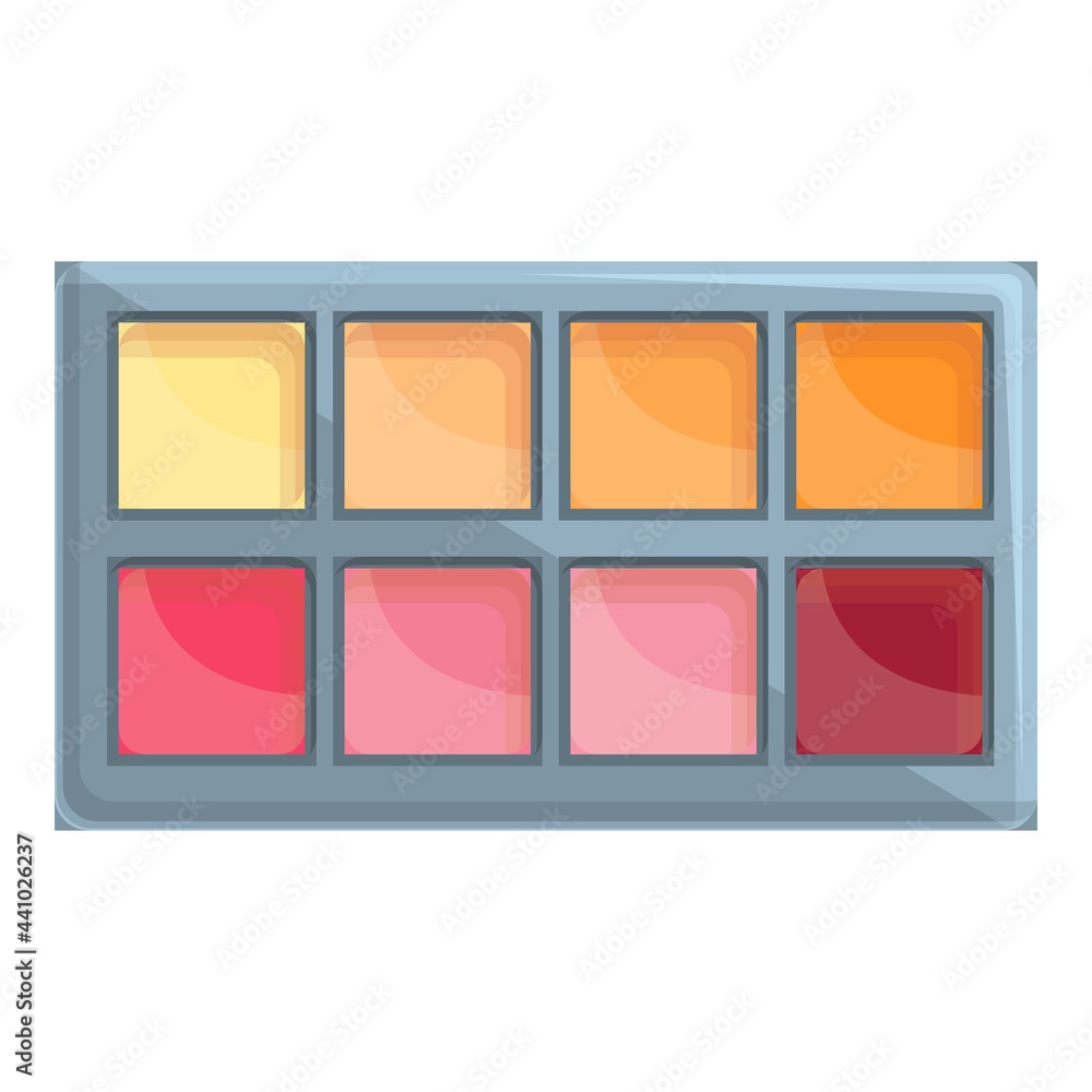 Fototapeta premium Korean eye shadow icon. Cartoon of Korean eye shadow vector icon for web design isolated on white background