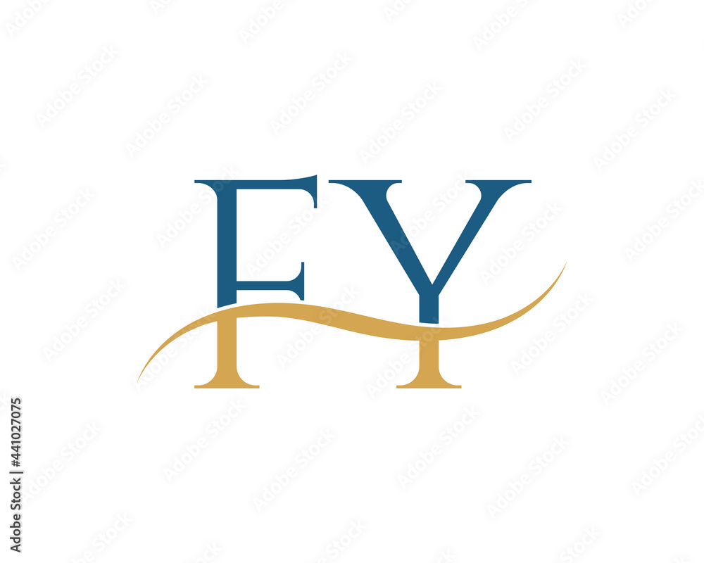 Initial letter FY, FY letter logo design Initial letter FY, FY letter logo design