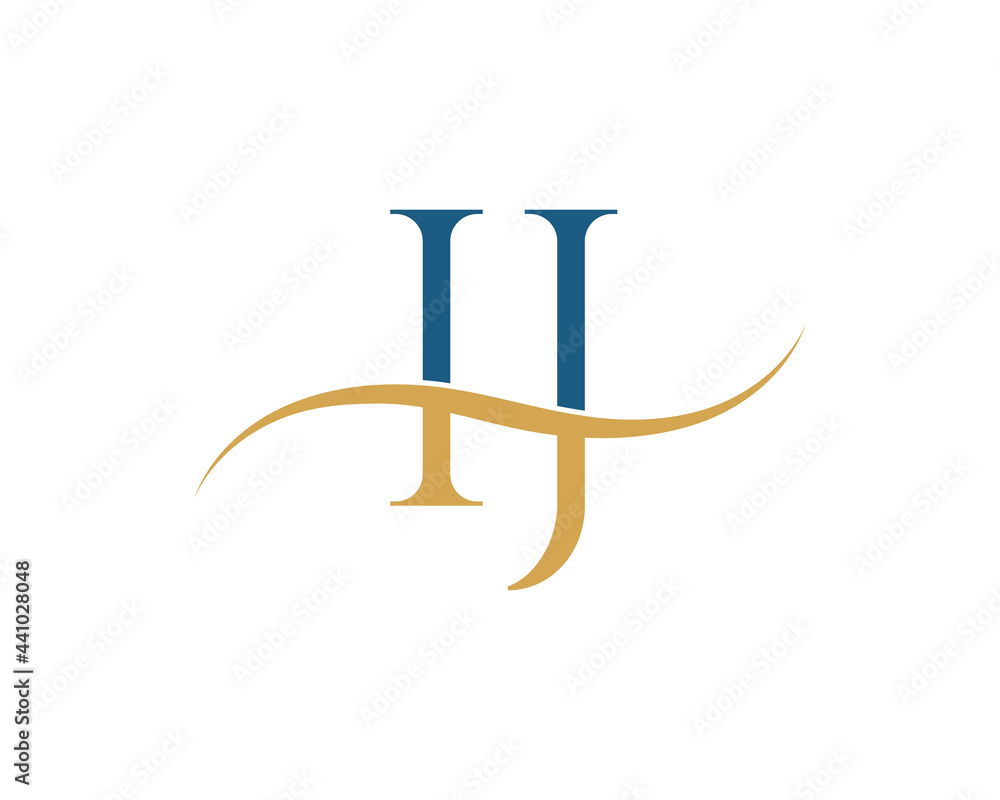 Initial letter IJ, IJ letter logo design Initial letter IJ, IJ letter logo design