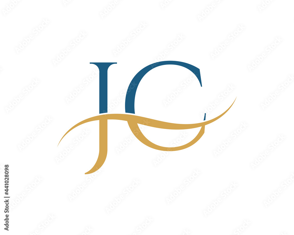 Initial letter JC, JC letter logo design Initial letter JC, JC letter logo design