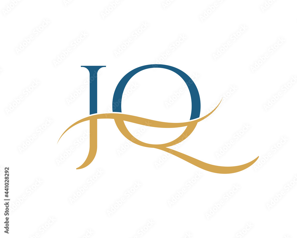 Initial letter JQ, JQ letter logo design Initial letter JQ, JQ letter logo design