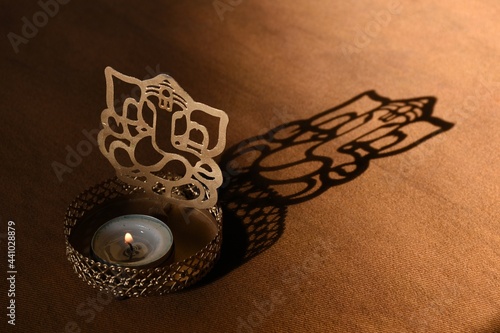 Cuadro en lienzo Lord Ganesha. Ganapati Bappa.