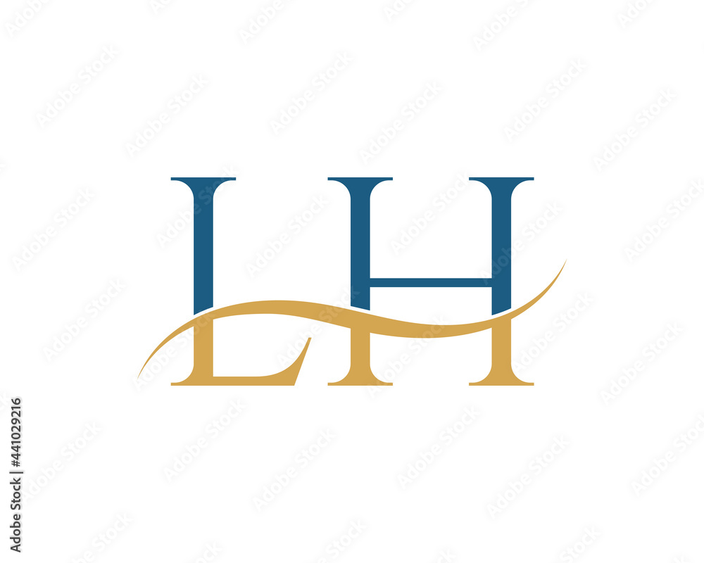 Initial letter LH, LH letter logo design Initial letter LH, LH letter logo design