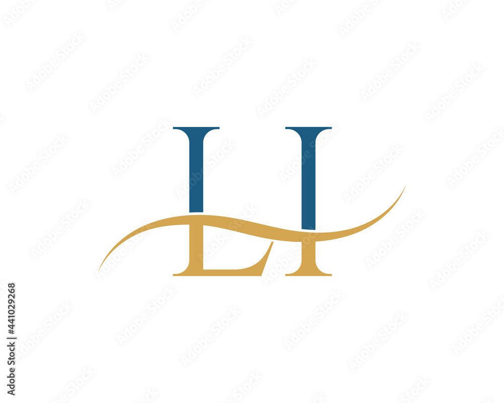 Initial letter LI, LI letter logo design Initial letter LI, LI letter logo design