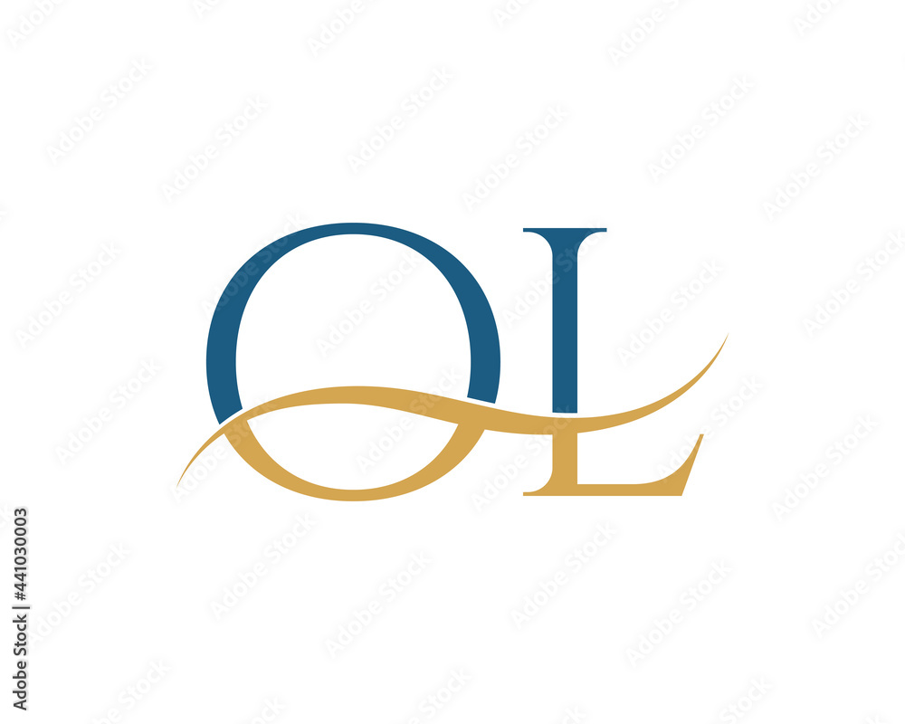 Initial letter OL, OL letter logo design Initial letter OL, OL letter logo design