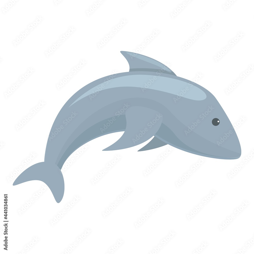 Fototapeta premium Dolphin icon. Cartoon of Dolphin vector icon for web design isolated on white background